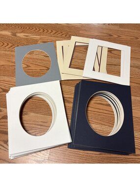 Acid Free 11x14 Mattes Blue White Gray Beige 66 Total Mattes New